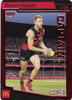 2022 AFL TeamCoach - Captain Red #C-05 Dyson Heppell Front
